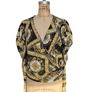 YOYO 5 Baroque Pattern Blouse - X-Large